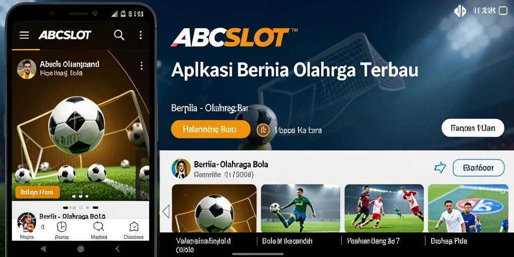 Tampilan antarmuka ABCSLOT dengan informasi Olahraga Bola.