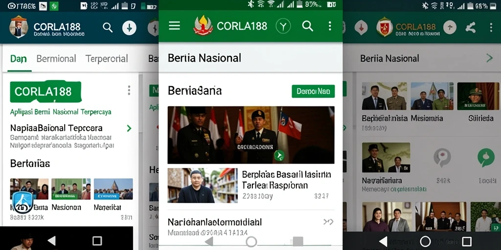 Tampilan antarmuka aplikasi Berita Nasional yang informatif.