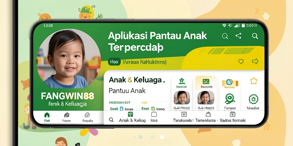 Antarmuka FANGWIN88 menampilkan fitur Pantau Anak yang intuitif dan mudah digunakan.