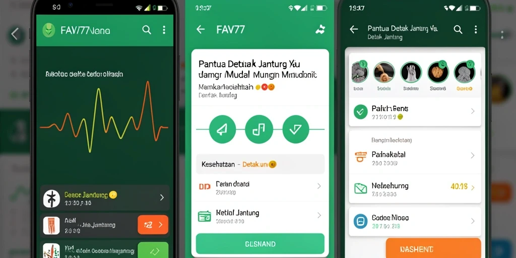 Tampilan antarmuka FAV77 yang sederhana dan informatif.