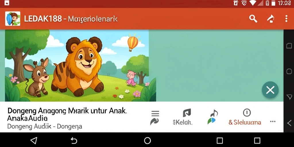Antarmuka aplikasi LEDAK188 yang ramah anak dan mudah dinavigasi.