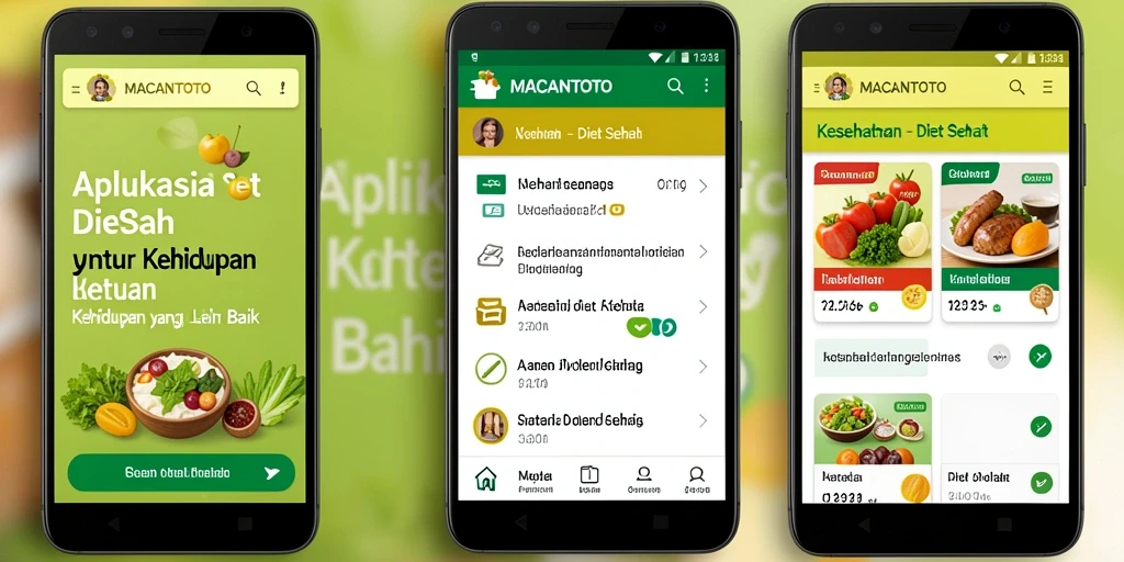 Antarmuka aplikasi MACANTOTO yang ramah pengguna dan menarik.