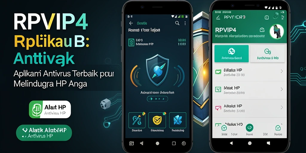 Antarmuka RPVIP4 menampilkan fitur pemindaian dan perlindungan yang intuitif.